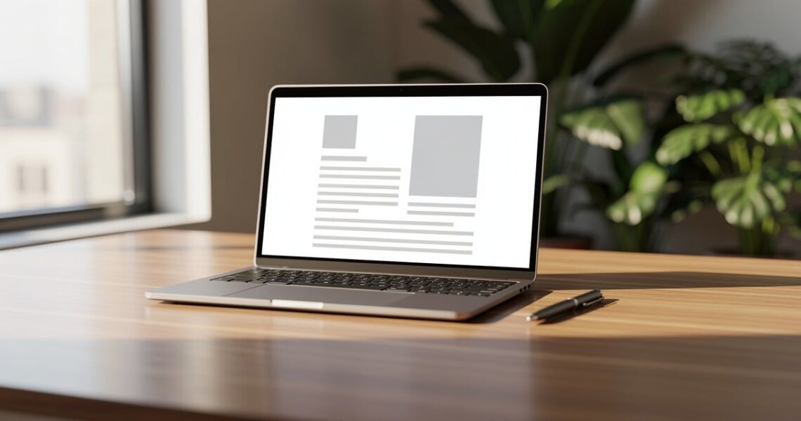 Signature électronique sur un ordinateur portable dans un bureau professionnel