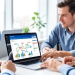 Equipe de PME analysant un pipeline commercial sur un logiciel CRM